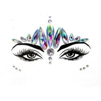 3 PC'S voorhoofd groene Masquerade make-up acryl gezicht sticker stijl: YT-21 - thumbnail