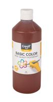 Plakkaatverf Creall basic donkerbruin 500ml | 6 stuks - thumbnail