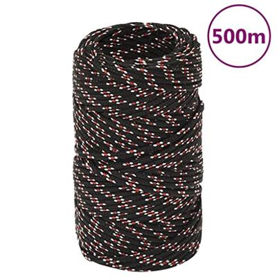 Boot touw 2 mm 500 m polypropyleen zwart