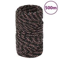 Boot touw 2 mm 500 m polypropyleen zwart - thumbnail