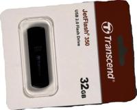 Transcend JetFlash® 350 USB-stick 32 GB Zwart TS32GJF350 USB-A 2.0 - thumbnail