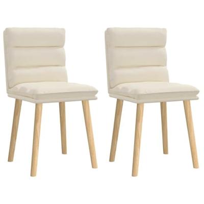 Eetkamerstoelen 2 st linnen Eetkamerstoelen 2 st linnen