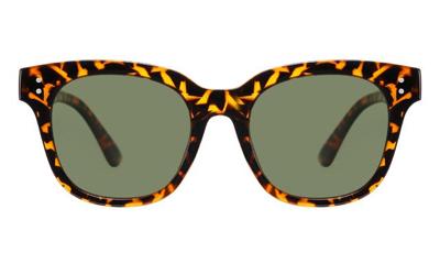 Zonnebril Montana met groen G15 gepolariseerd glas glans turtle
