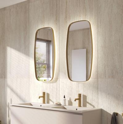 Ben Beau Spiegel 40x4x80 cm Geborsteld Mat Goud Ben Beau Spiegel 40x4x80 cm Geborsteld Mat Goud