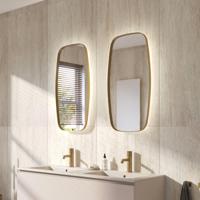 Ben Beau Spiegel 40x4x80 cm Geborsteld Mat Goud - thumbnail