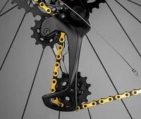 KMC X12 Ketting 12-speed 126-schakels Zwart - Goud - thumbnail