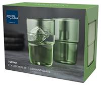Lyngby - Torino - Longdrinkglas S/2 0,40l Groen - thumbnail