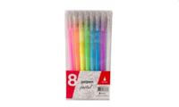 Gelpennen Pastel 8 stuks - thumbnail