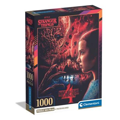 Clementoni puzzel Stranger Things Vecna en Eleven - 1000 stukjes
