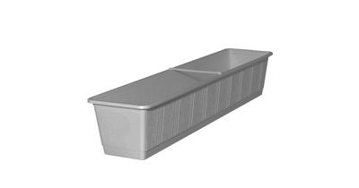 Balkonbak Standaard 80 cm - steengrijs