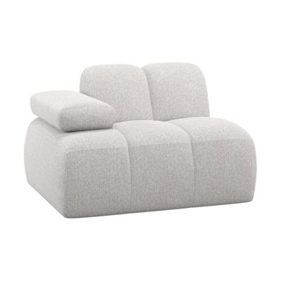 Woood Mojo 1-zits bank arm links bouclé Ecru Melange