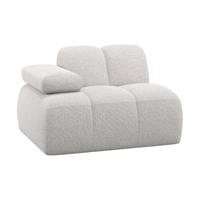 Woood Mojo 1-zits bank arm links bouclé Ecru Melange - thumbnail