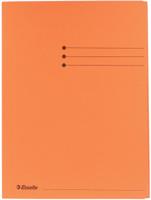 Dossiermap esselte a4 3klep manilla 275gr oranje - thumbnail