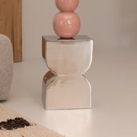 Zuiver Krukje/Bijzettafel 'Cones' 30 x 21cm, kleur Zilver - thumbnail