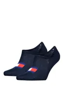 Tommy Hilfiger 2-pack - katoenen Footies sokken - Lage sneakersokken voor dames en heren die niet afzakken - 38 - Blauw - 38 - 38 - 38 - 38 - - thumbnail