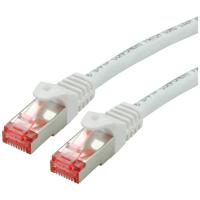 ROLINE patchkabel Cat.6 S/FTP (PiMF), componentniveau, LSOH, wit, 1 m - thumbnail