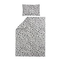 Meyco katoenen leidkant dekbedovertrek + kussensloop Panter neutral (dekbedovertrek 120x150 cm) - thumbnail