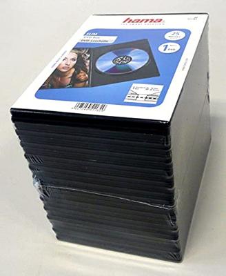 Hama DVD Slim Box Zwart 25Pak
