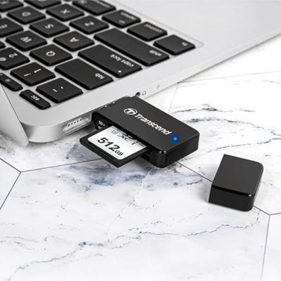Transcend RDF5K Externe geheugenkaartlezer USB-A 3.2 Gen 1 Zwart - thumbnail