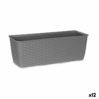 Plantenbak Stefanplast Grijs Plastic 15,5 x 13,5 x 39 cm (12 Stuks) - thumbnail