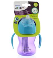 Philips Avent Drinkbeker Rietje Girl Paars 200ml SCF796/02 - thumbnail