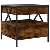 Salontafel met Infinity LED 50x50x51 cm gerookt eikenkleurig - thumbnail