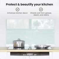 VidaXL Keuken achterwand wit 70 x 40 cm gehard glas - thumbnail