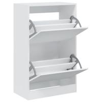 Schoenenkast 60x34x96,5 cm bewerkt hout wit - thumbnail