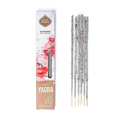 Sagrada Madre Yagra Wierook Rozen & Vanille uit Argentinië, 20g Sagrada Madre Yagra Wierook Rozen & Vanille uit Argentinië, 20g