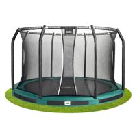 Trampoline Premium Grond Combo 396cm Groen - thumbnail