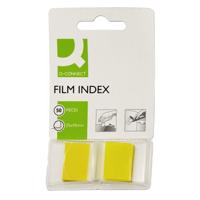 Q-CONNECT index, ft 25 x 45 mm, 50 tabs, geel - thumbnail