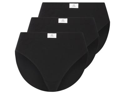 esmara 3 Dames onderbroeken (Zwart, S (36/38))