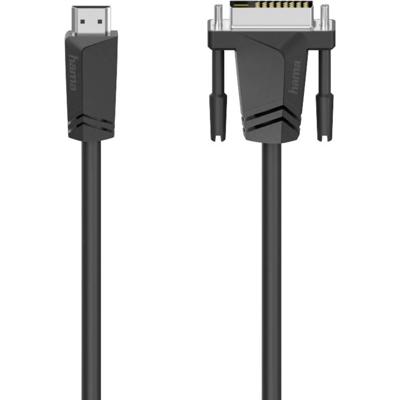 Hama HDMI / DVI Adapterkabel HDMI-A-stekker, DVI-D 18+1-polige stekker 1.50 m Zwart 00205018 HDMI-kabel