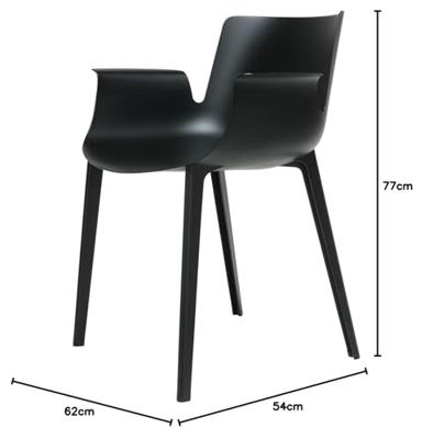 Kartell Piuma stoel Zwart