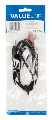 Stereo jack naar 2x tulp-kabel [diverse lengtes]