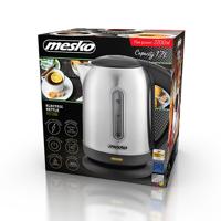 Mesko MS 1288 waterkoker 1,7 l 2200 W Zwart, Roestvrijstaal - thumbnail