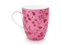 Pip Studio Mok Groot Jolie Bloemen Roze - thumbnail