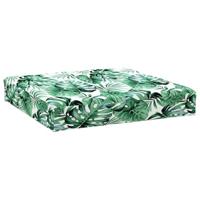 VidaXL Palletkussen bladpatroon 60x60x9,5 cm oxford stof - thumbnail