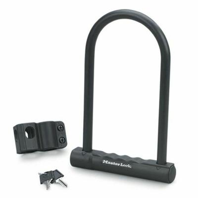 Masterlock U bar with steel shackle 200mm x 100mm x Æ 12mm w/2 keyscolour : blac - 8170EURDPRO - thumbnail