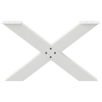Salontafelpoten 2 st X-vormig 70x(42-43) cm staal wit - thumbnail