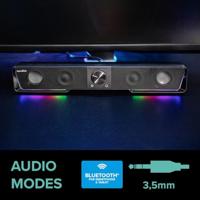 SpeedLink Gravity RGB Soundbar Zwart Bluetooth, Luidsprekerverlichting - thumbnail