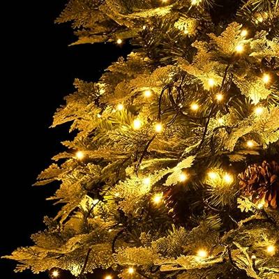Kerstboom met LED en dennenappels 225 cm PVC en PE groen