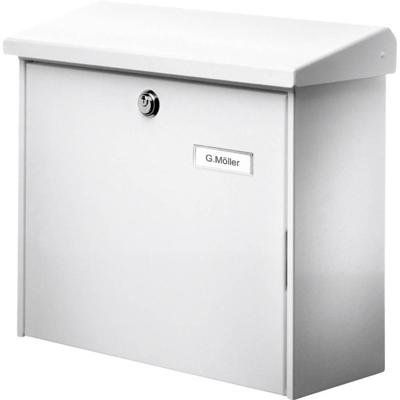 Burg Wächter 4120 COMFORT 913 W Brievenbus Plaatstaal Wit Sleutelslot