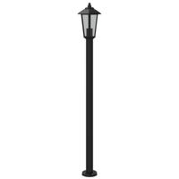 Vloerlamp voor buiten 3 st 120 cm roestvrijstaal zwart - thumbnail