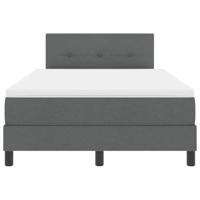 Boxspringbed met matras Donkergrijs 120 x 200 cm Stof - thumbnail