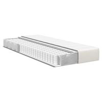 Bedmatras met matras Crme 100 x 200 cm Stof - thumbnail