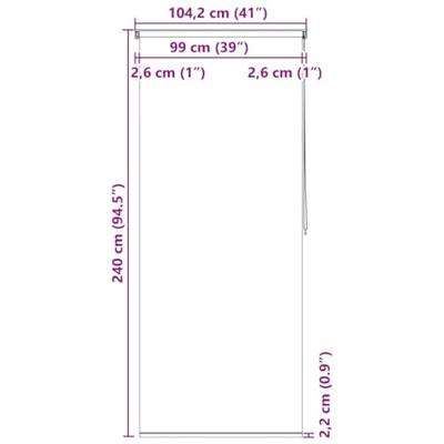 VidaXL Rolgordijn voor douche 100x240 cm zeester VidaXL Rolgordijn voor douche 100x240 cm zeester