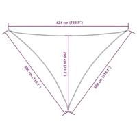 Zonnescherm driehoekig 3x3x4,24 m oxford stof antracietkleurig - thumbnail