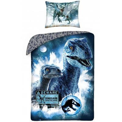 Jurassic World Dekbedovertrek blauw 140 x 200 cm - Katoen - 70 x 90 cm