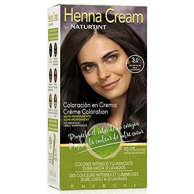 Naturtint Henna Cream 3.0 Donker Kastanjebruin Semi-Permanente Kleuring - thumbnail